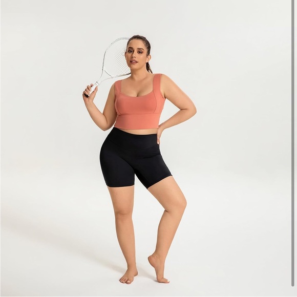 Wide Straps Sports Bra for Women High Support w/removable cups..medium.pink(NWT) - Picture 4 of 5